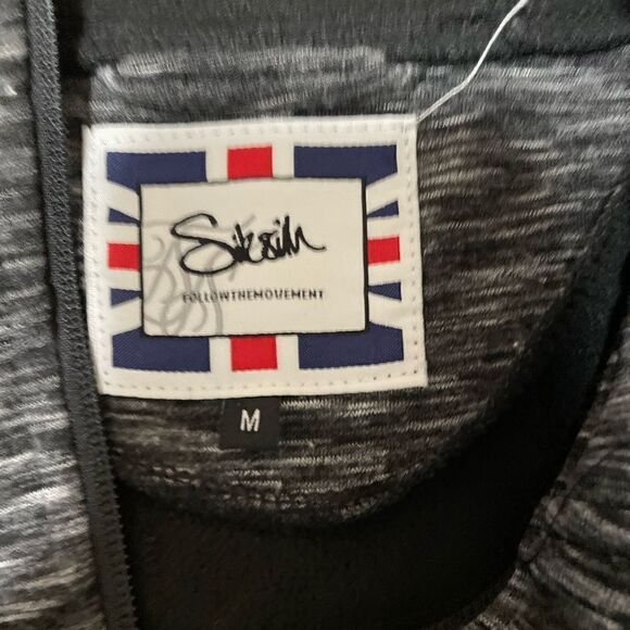 SikSilk Apex Zip Track Top Full Zip Hooded Track Jacket Men's Sz M Elastic Waist - Picture 4 of 6